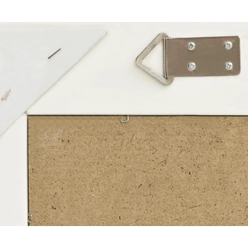 vidaXL Стенно огледало, бароков стил, 60x60 см, бяло (320332)