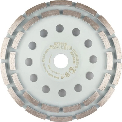 Graphite Kotouč diamantový brusný dvouřadý 180 mm 57T325