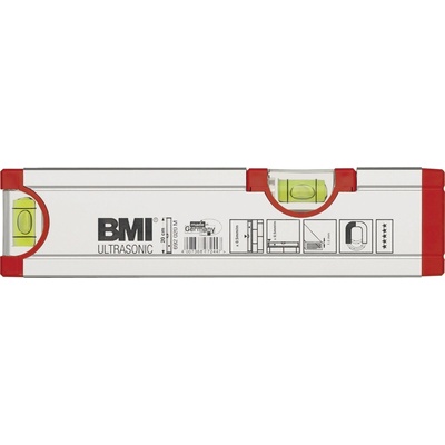 BMI hliníková vodováha ultrazvuková s magnetom 200 mm