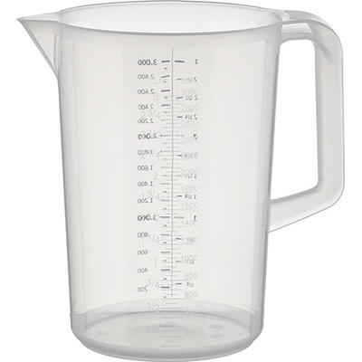 Džbánek z polypropylénu s odměrkou 3 l | APS, 30049 poloprůhledná