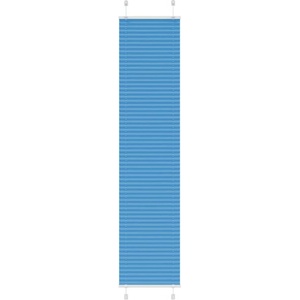 vidaXL Плисирана щора, синя, 40x200 см, ширина на плата 39, 4 см, полиестер (4015199)