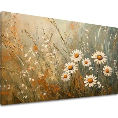 Obraz biely tanec kvetov | dokončené rukou umelca - 60x90 cm