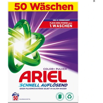 Ariel Prací Prášek Color+ 3 kg 50 PD