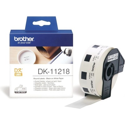 BROTHER DK-11218 (papierové / guľaté, priemer 24 mm -1000ks)