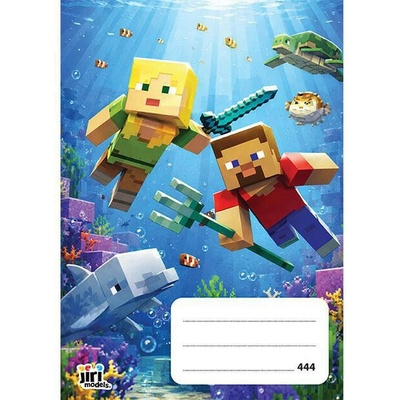 Jiri Models Školský zošit 444 A4 Videogames Minecraft