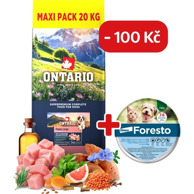 Ontario Puppy Large Chicken & Sweet Potatoes 20 kg
