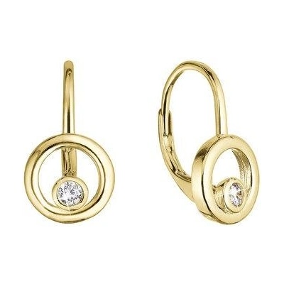 Pavona stříbrné náušnice se zirkonem 11511.1 crystal