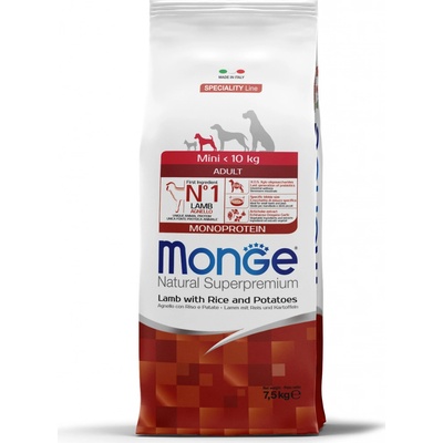 Monge Speciality Line Mini Adult Monoprotein jehněčí rýže a brambory 7,5 kg