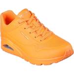 Skechers Дамски маратонки Skechers Womens UNO Low-Top Trainers - Neon Orange