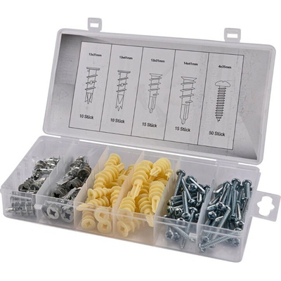 KesTek Šrouby a hmoždinky do sádrokartonu, 100-dílná souprava 40383KT – Zboží Mobilmania