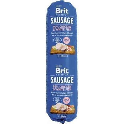 Brit Premium Sausage Chicken & White Fish 800 g