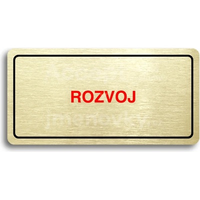 ACCEPT Piktogram ROZVOJ - zlatá tabulka - barevný tisk