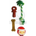Flamingo X-Mas Stocking - коледна играчка и снак за кучета 1 бр