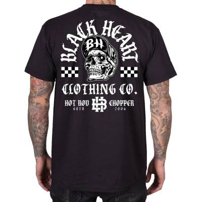 Black heart мъжка мотоциклетна тениска BLACK HEART - LEADER - Black - 21263