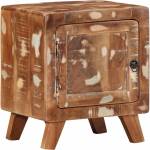vidaXL Нощно шкафче 40x32x46 cm Масивна дървесина Възстановена (4104509)