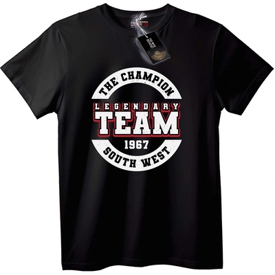 NOONEBRAND Тениска Шампион Легендарен Отбор 1967 - 3XL, Black
