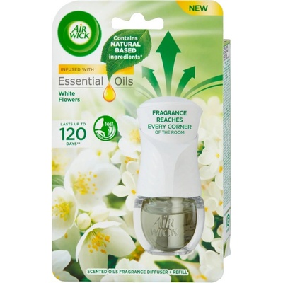 AIR WICK Essential Oils tekutá náplň do elektrického prístroja - White Flowers 19 ml