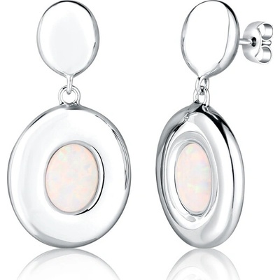 JVD Strieborné visiace náušnice SVLE0942S750100
