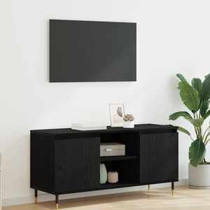 vidaXL ТВ шкаф 104 x 35 x 50 см Черния дъб Инженерна дървесина (881931)
