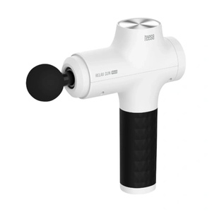 Teesa Relax Gun MG60, 60 W, 6 скорости, 8 накрайника, с вибрация, безжичен, черно-бял, масажен пистолет (TSA0507)