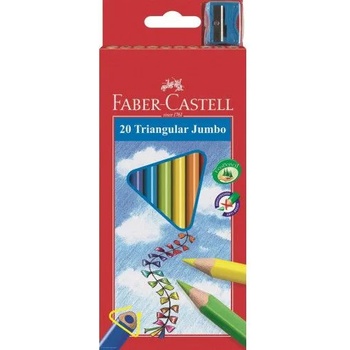 Image 1 of Faber-Castell Моливи Замък Фабел Кастел Faber Castell 20 цвята + острилка
