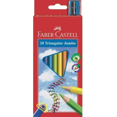 Faber-Castell Моливи Замък Фабел Кастел Faber Castell 20 цвята + острилка
