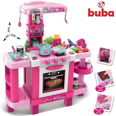 Детска кухня с реакция при докосване Buba 008-938, Розова (NEW022687)
