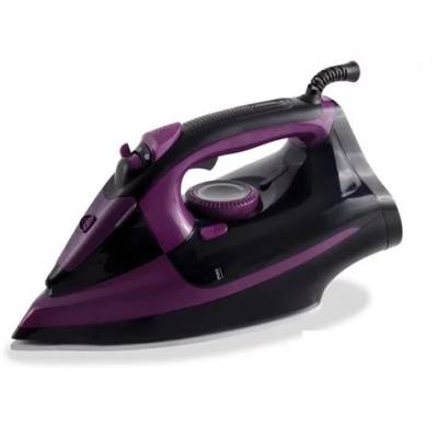 TOO IR-104PB-2200W парна ютия, 2200W, 25g/min изходна пара, 0, 4L резервоар за вода, черно/лилаво (IR-104PB-2200W)