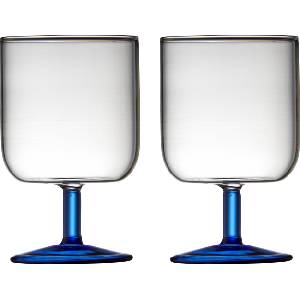 LyngbyGlas Чаши за вино Torino 300 мл светлосини 2 бр (30203)