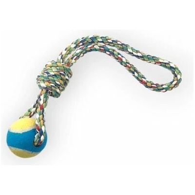 Cobbys Pet bavlněné lano s tenisovým míčkem 46 cm