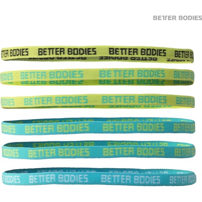 Better Bodies Headband AQUA/DARK GREY Better Bodies tyrkysovo-šedé