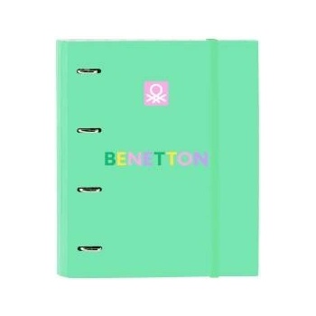 Benetton Папка с пръстени Benetton Mint Зелен 27 x 32 x 3.5 cm