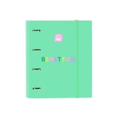 Benetton Папка с пръстени Benetton Mint Зелен 27 x 32 x 3.5 cm