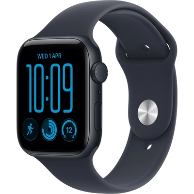 Apple Watch SE 3 40 mm Midnight Aluminium Case with Navy Blue Sport Band M/L MJL14WF/A