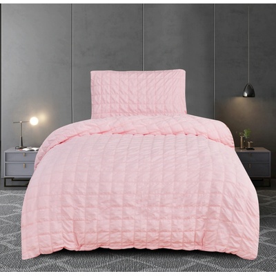 TiaHome krep obliečky polycotton Neapol ružové 200x140 90x70