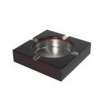 Horecano Дървен пепелник с метална основа 10x10xh3, 5см CN-(0699) - Horecano (01981180)