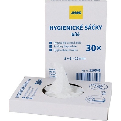 SVING Hygienické sáčky PE, 6 x 25 cm 30 ks