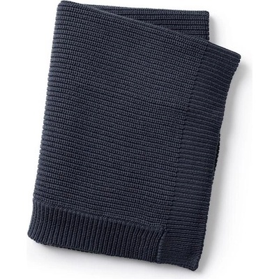 Elodie Details vlněná deka Moss Knitted Blanket Juniper Blue