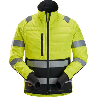 Snickers Workwear Bunda reflexná prešívaná trieda 2 žltá