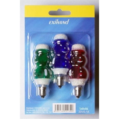Exihand 163100.B Žárovky SNĚHULÁK barevný multicolor