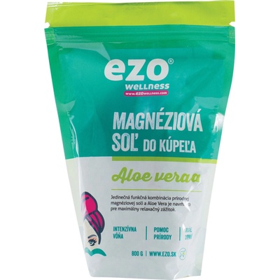 Ezo kúpeľová soľ magnéziová Aloe vera 800 g
