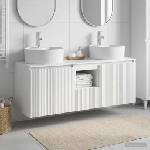 vidaXL Комплект шкафове за баня 3 бр. Бял гланц 49, 5 x 44, 5 x 65 см (3405681)