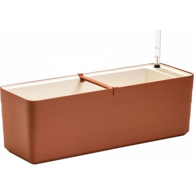 Plastia truhlík Berberis terakota béžová 80 cm