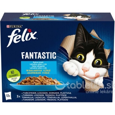Felix Fantastic Multipack výber z rýb v želé 12 x 85 g