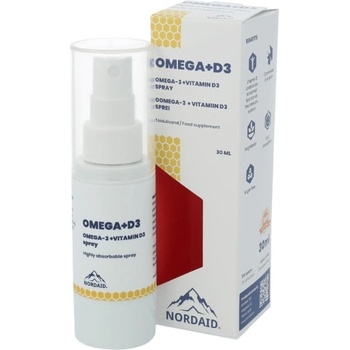Nordaid Omega + D3 Спрей за уста, 30 ml, Nordaid (011000 NRD)