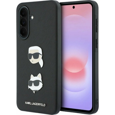 KARL LAGERFELD Liquid Silicone Metal Karl and Choupette Задна Обвивка за Samsung Galaxy A37 Black Karl Lagerfeld | Cheren | МЪЖЕ | UNI