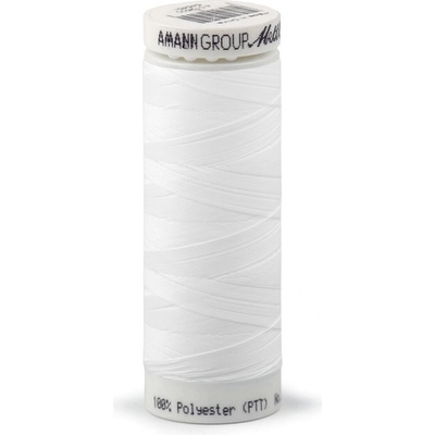 Prima-obchod Polyesterové elastické nitě Seraflex Mettler návin 130 m, barva 2000 bílá
