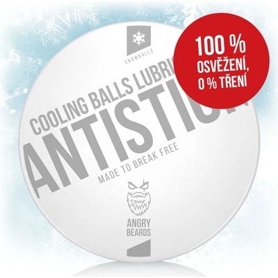 Angry Beards Antistick Snowballs Chladivý lubrikant na kule 55 g – Zboží Dáma