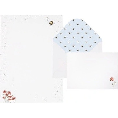 Sada dopisných papierov "Bee" Wrendale Designs - čmeliak