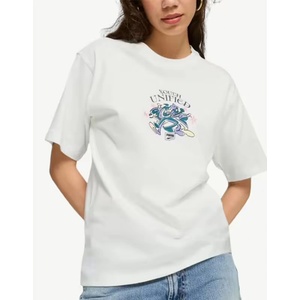 PUMA Downtown Relaxed Graphic Tee White - magazinko